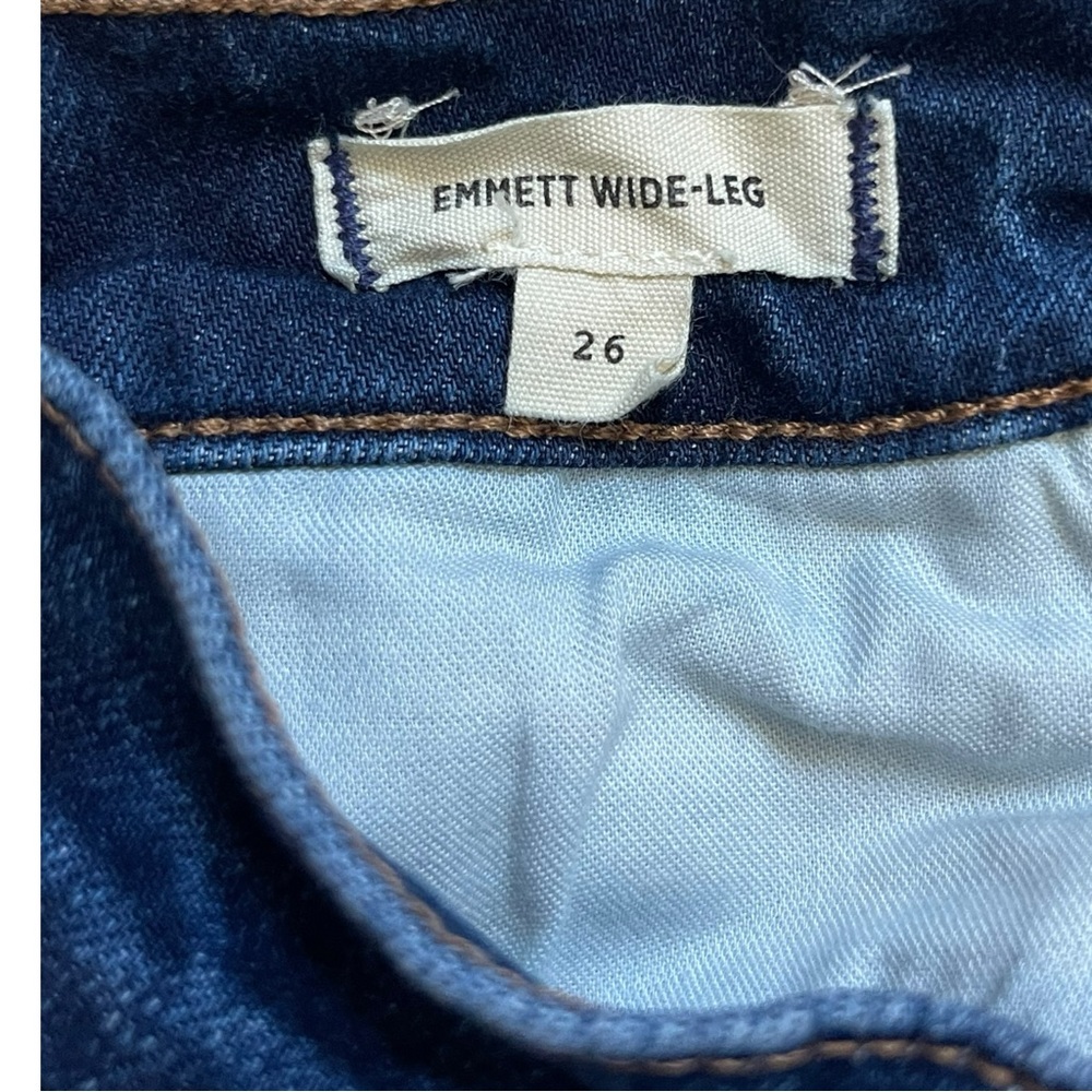 Madewell Dark Blue Wide Leg Jeans 26 Emmett wide leg - Picture 8 of 9